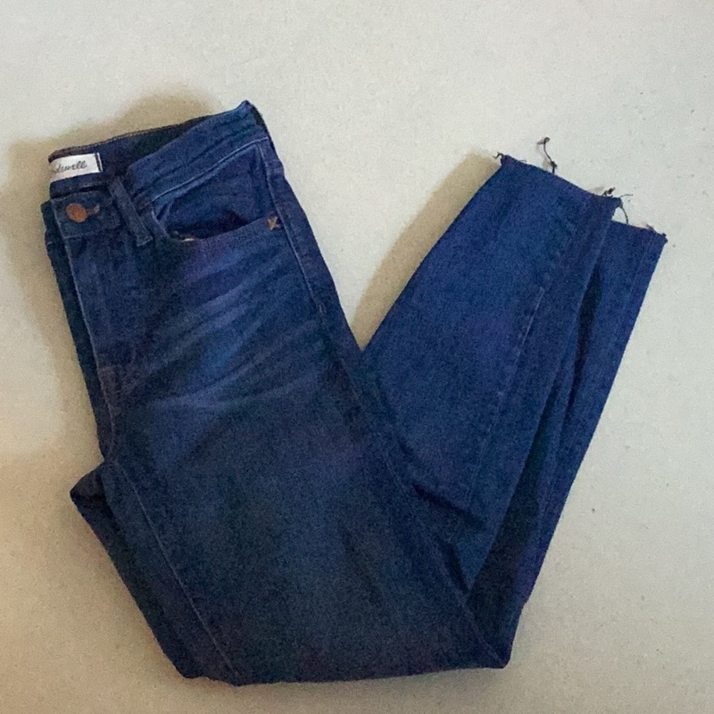 Madewell Roadtripper Dark Blue Straight Leg Jeans 25 - Picture 1 of 2